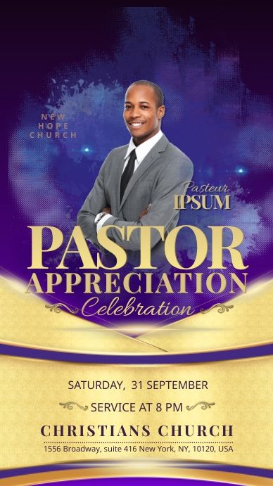 70,410+ customizable design templates for ‘church service’ Pastor Anniversary, Pastors Appreciation, Church Service, Online Ads, Christian Church, New Hope, Template Design, Stock Photos, Celebrities