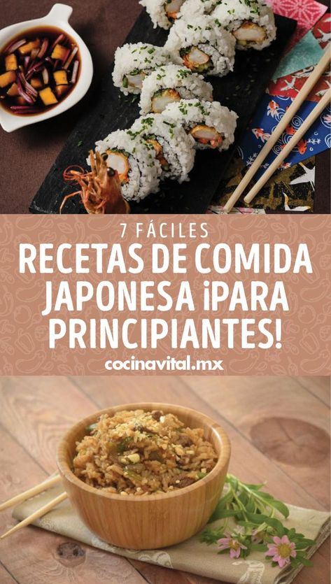 Disfruta de su fusión de sabores y texturas. Descubre las 7 mejores recetas de comida japonesa para principiantes por fáciles y económicas.