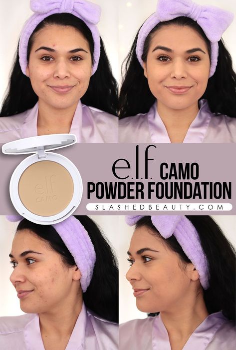 Elf Powder Foundation, How To Use Powder Foundation, Elf Camo Powder Foundation, Drugstore Powder Foundation, Best Drugstore Powder, Drugstore Powder, Full Coverage Powder Foundation, Best Powder Foundation, Beauty Recommendations