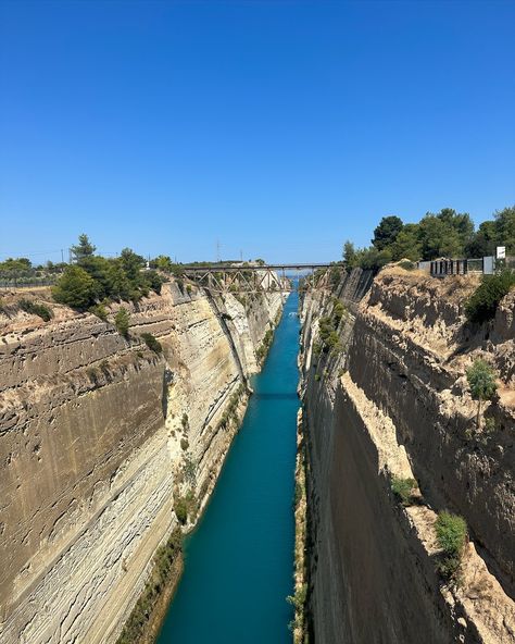 📍 Corinth Canal, Greece Corinth Canal, Greece, Travel, Quick Saves