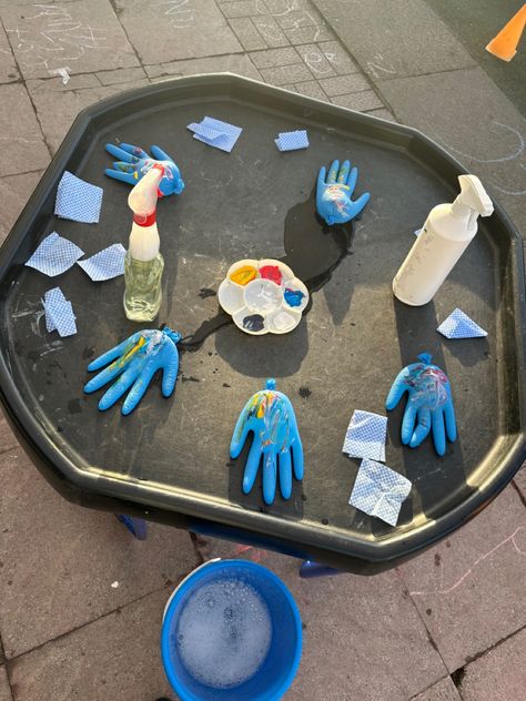 Cleaning Activities For Kids, Pmld Activities, Send Provision, Washing Hands Activities, Germs Activities, Playdate Activities, Tuff Tray Ideas Toddlers, Creative Tote Bag, The Germs