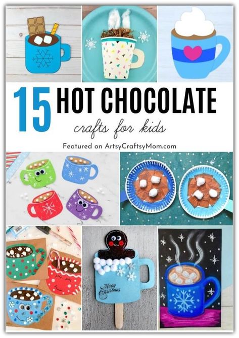 15 Heavenly Hot Chocolate Crafts for Kids 15 Hot Cocoa Ornament Diy Kids, Hot Cocoa Crafts For Preschoolers, Preschool Hot Cocoa Craft, Hot Chocolate Crafts Preschool, Preschool Hot Chocolate Craft, Chocolate Stem Activities, Hot Coco Crafts Preschool, Hot Chocolate Day At School, Preschool Hot Cocoa Activities