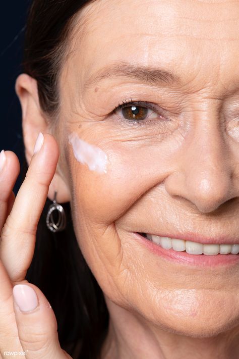 Elderly woman applying facial cream | premium image by rawpixel.com / Jira Skin Model, Elderly Woman, Beauty Marketing, Best Skin Care Routine, Image Skincare, Model Face, Beauty Shots, Facial Cream, Aging Skin Care