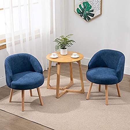 Multigot Leisure Accent Chair, Armless Lounge Sofa Side Chair with Curved Backrest and Thick Cushion, Linen Fabric Ergonomic Armchair for Livingroom Bedroom Office (With Lumbar Pillow, Blue Stripe) : Amazon.co.uk: Home & Kitchen Ikea Room, Small Chair For Bedroom, Small Sectional Sofa, Small Living Room Chairs, Sofa For Living Room, Bedroom Blue, Fireside Chairs, Staff Room, Uni Room