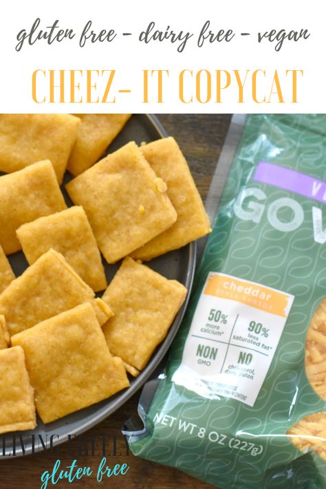 Easy Gluten Free Snacks, Gluten Free Cheez Its, Homemade Cheez Its, Gluten Free Snacks Recipes, Gluten Free Diet Plan, Vegan Snack Recipes, Low Carb Snack, Healthy Vegan Snacks, Gluten Free Snacks