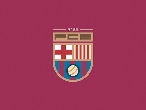 Barcelona Badge, Barcelona Logo, Football Logo Design, Academy Logo, Badge Logo, Football Logo, Soccer Club, Graphic Design Fun, Football Wallpaper