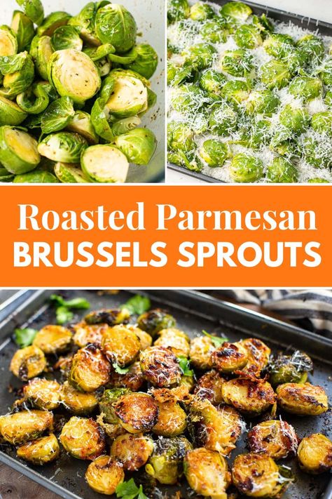 Crispy, cheesy, and just a little spicy—these Parmesan Brussels Sprouts are roasted to perfection! They make the perfect veggie side dish for any meal. Save this vegetable side recipe for later or click to see how it’s done! via @irena_macri Parmesan Brussel Sprouts, Brussel Sprout Recipes, Brussel Sprouts Recipes Easy, Grilled Asparagus Recipes, Asparagus Recipes Baked, Brussel Sprout Recipes Roasted, Roasted Brussel, Roasted Brussels Sprouts, Holiday Side