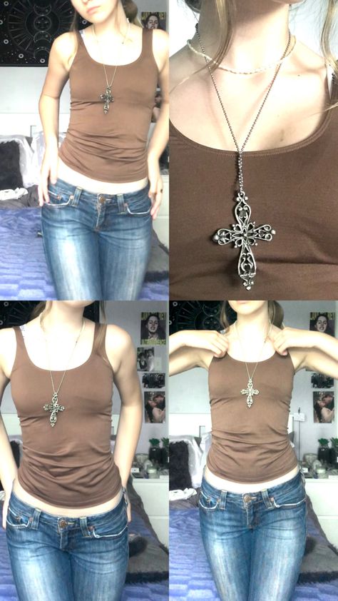 2000s Tank Top Outfit, 2000s Tank Top, Sophia Turner, Elena Gilbert Style, Tank Top Outfit, Long Tank Top, Whimsy Goth, Lauryn Hill, Long Tank Tops