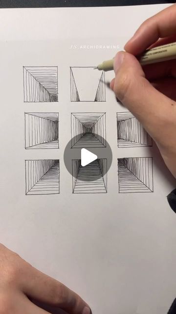 JS.Camacho on Instagram: "Ejercicio para el entendimiento de la profundidad en la perspectiva   #jsarchidrawing  . .  . . . . . Follow me @js.archidrawing #detaildrawing #architecturesketch #architecturedrawing #sketch #sketchbook #drawing #handdrawn #penandink #inkdrawing #pencil #pensketch #moleskine #micron #fineliner #archi #archisketcher #arch_more #penart   #urbansketcher #urbansketch #boceto #bocetos #ink #igblackandwhite #perspective #perspectiva" One Line Perspective Drawing, La Drawing Art, Perspective Drawing Lessons Tutorials, 3d Sketches Pencil, Different Perspectives Art, Simple Perspective Drawing, Easy Architecture Sketch, Perspectives Drawing, Draw Perspective