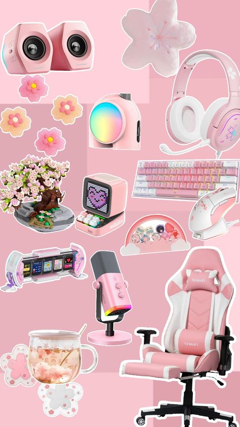 🌸 Sakura Gaming Decor Find🌸 #kawaii #sakrua #gamingsetup #deskinspo #cozygamingsetup Kawaii Amazon Finds, Kawaii Amazon, Kawaii Gaming Setup, Room Items, Gaming Decor, Gaming Setup, Amazon Finds, Gaming, Arts And Crafts