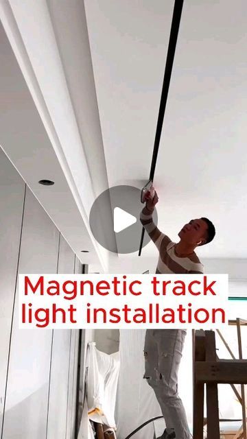 Living Room Track Lighting, Magnetic Track Lighting Living Room, Spotlights Ceiling Living Rooms, Magnetic Lights Ceiling, Track Light Ceiling Design, Track Lighting Living Room, Magnetic Track Light, Perimeter Lighting, Track Lighting Fixtures