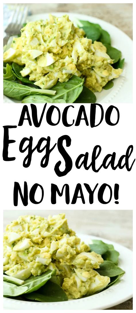 Egg Salad Recipe No Mayo, Avocado Egg Salad Recipe, Avocado Dessert, Recipe Low Carb, Paleo Gluten Free Recipes, Low Carb Recipe, Keto Lunch Ideas, Avocado Egg Salad, Paleo Recipe