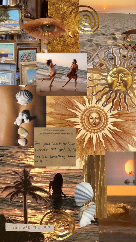 #goldenhour #goldenhouraesthetic #sunny #sunnyaesthetic #beachy #beachsunset #goldenwallpaper #wallpaper #collage #summeraesthetic #summer Vision Collage, Baby Blue Wallpaper, Cute Summer Wallpapers, Wallpaper Collage, Body Features, Halloween Wallpaper Iphone, Summer Backgrounds, Pretty Wallpaper Iphone, Summer Wallpaper