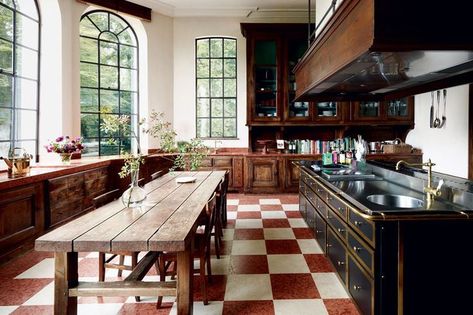 The kitchen of a Belgian château by Axel Vervoordt