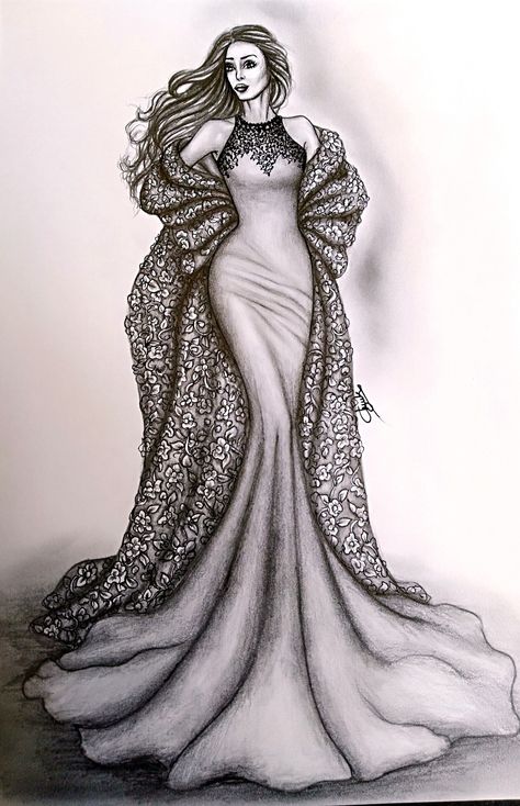 Dresses Fashion Illustration, Sketch Fashion Design, Sketch Fashion Illustration, Dress Sketch, Sketch Fashion, Fashion Illustration Tutorial, Fashion Design Books, Fashion Figure Drawing, Dress Illustration