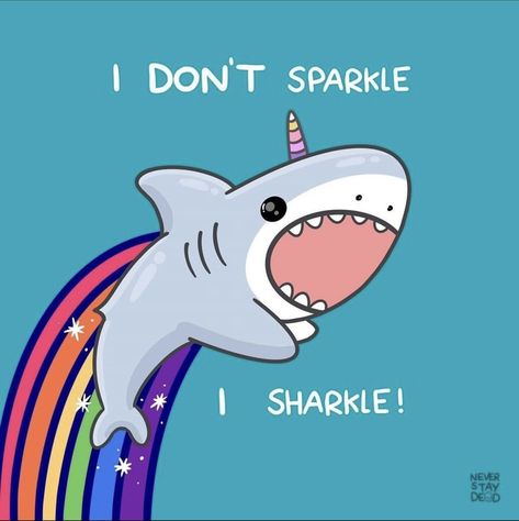 Cute Greeting Cards, Shark Bait, Sharks Funny, Cute Puns, Cute Shark, Shark Week, Colouring Books, Sharks, Bones Funny