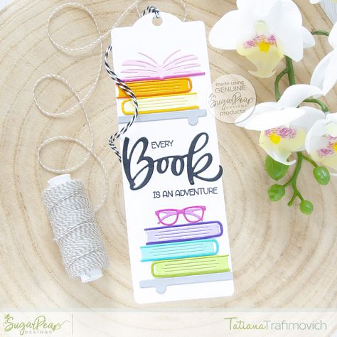 Handmade Bookmarks Diy, Sugarpea Designs, Bookmark Craft, Book Works, Album Foto, Paper Bookmarks, Cute Bookmarks, Diy Bookmarks, Handmade Gift Tags