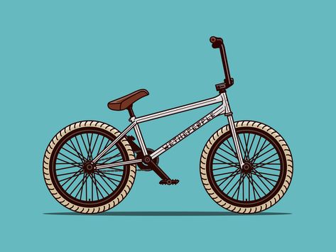 Santa Cruz Bicycles, Bmx Street, Bicycle Illustration, Bike Drawing, Bike Illustration, Bmx Bicycle, Fixed Bike, Bmx Freestyle, Graffiti Cartoons