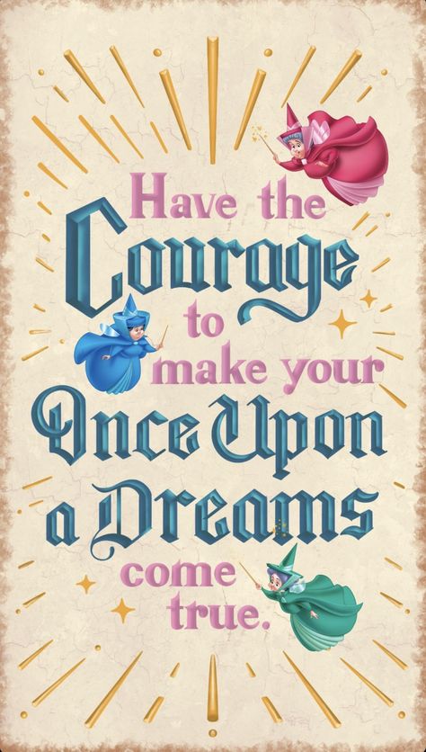 Disney Typography, Disneyland Poster, Vintage Disney Art, Deco Disney, Disney Quote, Quotes Dream, Poster Quotes, Idee Cricut, Retro Disney