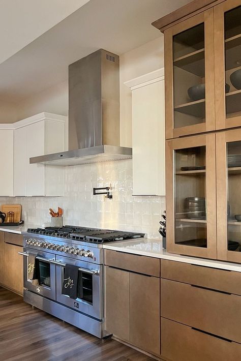 Ignite your passion for cooking with a Forno Range!🔥 📸 via Instagram: @ channelmarkerbuilders @ fornoappliances Tap to explore Forno Ranges! #whitebacksplash #woodcabinets #kitchenappliances #kitchendesign Dual Fuel Ranges, White Backsplash, Gas Oven, Electric Range, Electric Oven, Gas Range, White Doors, Blue Door, Red Door