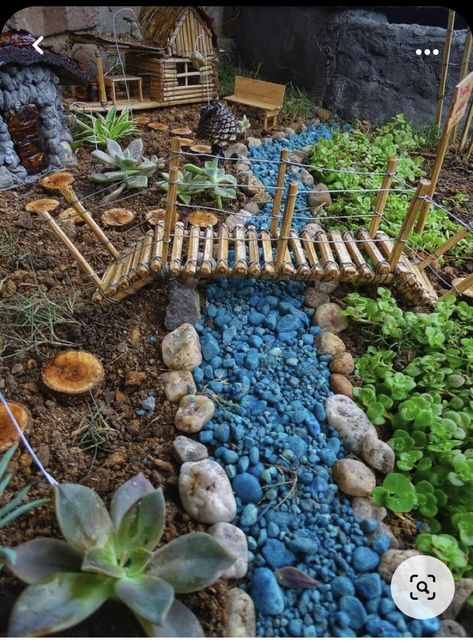 Kids Fairy Garden, Designing A Garden, Garden From Scratch, Fairy Tree Houses, Fairy House Crafts, Fairy Garden Furniture, Succulent Gardens, Fairy House Diy, Fairy Garden Designs