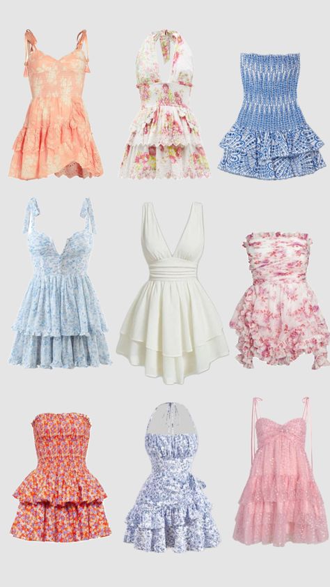 Shuffles Summer, Holiday Outfits Summer, Cute Formal Dresses, Preppy Summer Outfits, Outfit Inspo Summer, Casual Preppy Outfits, Trendy Outfits For Teens, Cute Lazy Day Outfits, Square Neck Dress