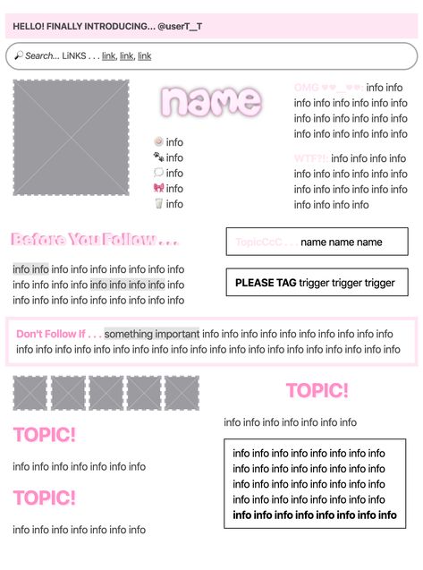 "name" is "easy" on cool text graphics generator Carrd Co Templates Free, Everskies Names Ideas, Carrd Co Templates, Card Template Aesthetic, Carrd.co Theme, Cool Templates, Carrd Templates, Twitter Cards, Carrd Stuff