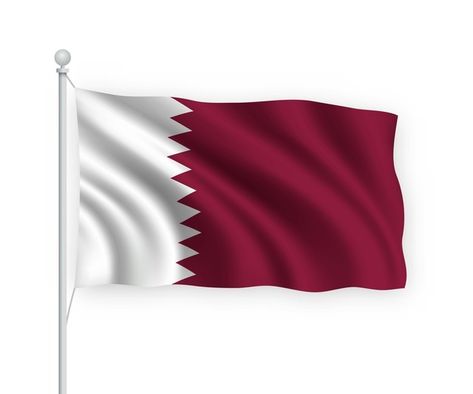 Waving flag qatar on flagpole isolated o... | Premium Vector #Freepik #vector #flag #country #windy #waving Qatar Flag, Waving Flag, Flag Country, Canada Flag, Qatar, Needle Felting, Country Flags, Premium Vector, Art Work