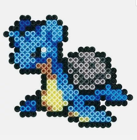 Perler bead pokemon design Lapras Perler Beads, Pokemon Bead Art, Peeler Bead Pokémon, Perler Pokemon Pattern, Perler Beads Ideas Pokemon, Pokemon Perler Bead Patterns Templates, Legendary Pokemon Perler Bead Patterns, Pokemon Fuse Beads, Pokemon Pearl Beads