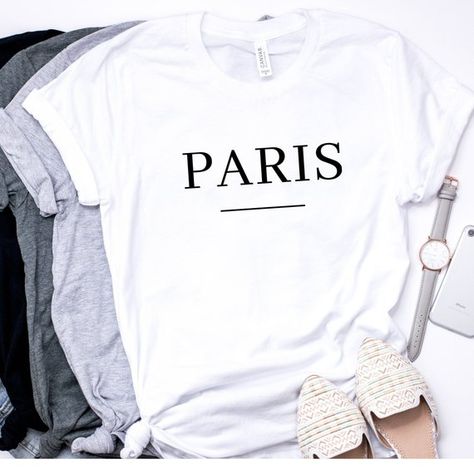 Vacation In Paris, Paris Shirt, Paris Trip, Paris T Shirt, Europe Trip, Travel Lover, Trendy Clothes For Women, Branded Shirts, Shirt Fashion