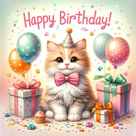 Happy Birthday Kittens Cute Cats, Birthday Cats Wishes, Happy Birthday Wishes Cat Lover, Happy Birthday Wishes With Cats, Birthday Wishes With Cats, Happy Birthday Cats Cute, Cat Happy Birthday Wishes, Happy Birthday With Cats, Happy Birthday Cat Lover