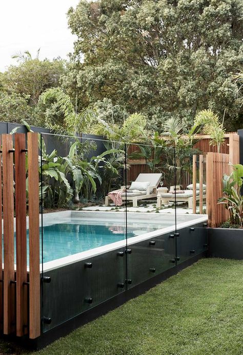 Pool Design Ideas, Pool Landscape Design, Small Pool Design, Backyard Pool Landscaping, Pool Fence, Dream Pools, Backyard Pool Designs, Swimming Pools Backyard, Pool Design