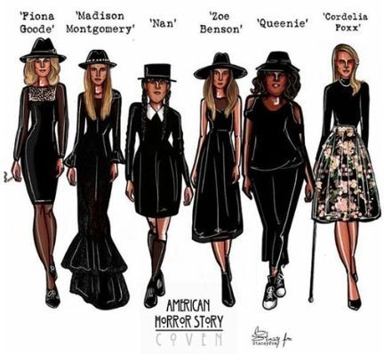 Coven Outfits Modern Witch, American Horror Story Coven Costume, Coven Outfit Ideas, Haunted Soiree Outfit, American Horror Story Coven Outfits, Coven Ahs Outfits, Coven Costume Ideas, Coven Witches Costume, Ahs Coven Costume