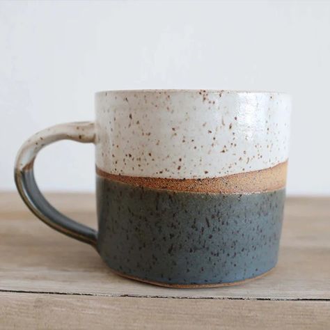 Simple Glazing Ideas Pottery, Pottery Wheel Mug Shapes, Modern Ceramic Mug, Pottery Mug Inspiration, New Pottery Ideas, Hand Thrown Mug, Pottery Coffee Pour Over, Glaze Inspo Pottery, Ceramic Pottery Glaze Ideas