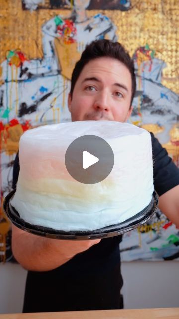 Nico Norena on Instagram: "COTTON CANDY CAKE 😍 It’s just that, layered cotton candy. Would you grab a slice?   #dessert #cottoncandy #food" Cotton Candy Poke Cake, Cotton Candy Buttercream, Cotton Candy Cake Decoration, Cotton Candy Themed Cake, Diy Cotton Candy Cake, Cake With Cotton Candy, Slice Dessert, Cotton Candy Cake, Cotton Candy Cakes