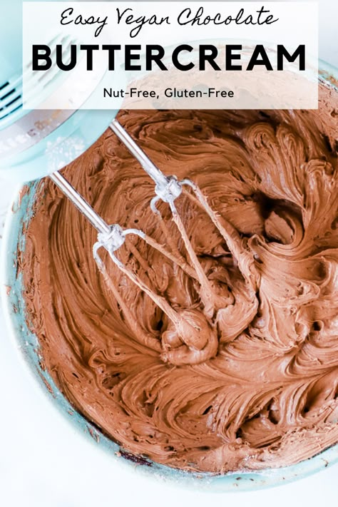 Easy Vegan Chocolate Buttercream Frosting Dairy Free Frosting Recipe Chocolate, Dairy Free Chocolate Buttercream, Dairy Free Chocolate Buttercream Frosting, Vegan Chocolate Buttercream Frosting, Vegan Chocolate Frosting Recipe, Dairy Free Frosting Recipe, Dairy Free Buttercream Frosting, Vegan Chocolate Buttercream, Dairy Free Chocolate Frosting