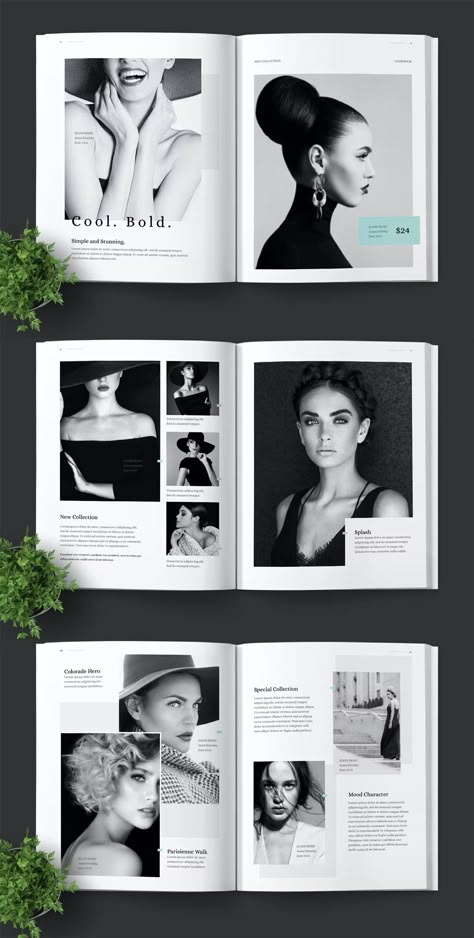 Clean Fashion Lookbook Template InDesign Simple Magazine Layout Design, Fashion Report Layout, Look Book Design Layout, Fashion Catalogue Design Layout, College Fits Winter, Fashion Book Cover, Collage Outfit Ideas, Summer Jean Outfits, Fashion Magazine Layout Design