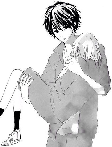 Boy Carrying Girl In Arms, Boy Carrying Girl, Arm Drawing, Drawing Room Interior Design, Manga Couple, Small Drawings, Shoujo Manga, Art Style Inspiration