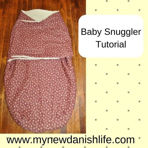 Baby Snuggler / Sewing Pattern and Tutorial - My New Danish Life Swaddle Sack Pattern, Swaddle Blanket Pattern, Baby Swaddle Pattern, Swaddle Sack, Sewing To Sell, Baby Sleep Sack, Baby Sewing Projects, Swaddle Wrap, How To Have Twins