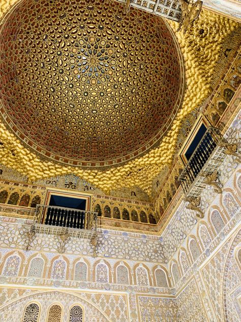 Alcazar Seville, Don Pedro, Dome Ceiling, Seville Spain, Travel Photo, Dream House Exterior, Andalusia, Seville, Summer 2023