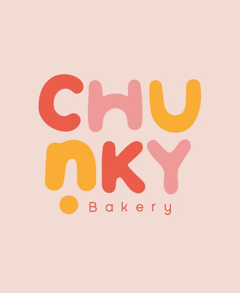 Colorful and Playful Logo | Branding Cute Logos Ideas, Cookie Bakery Logo, Aesthetic Bakery Logo, Bakery Logo Aesthetic, Cute Bakery Logo, Bakery Typography, Doodle Branding, Aesthetic Business Logo, Logo Bakery Design