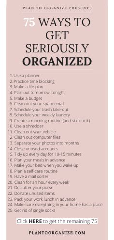 how-to-get-organized-with-tips-and-tricks Get Seriously Organized, Seriously Organized, Creepy Skin, Room Organization Bedroom, Password Organizer, Organizational Tips, Dollar Store Diy Organization, Holiday Organization, Declutter Challenge