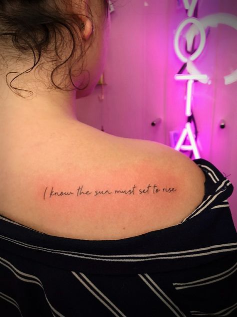 Coldplay Lyric Tattoos, Coldplay Paradise Tattoo, The Sun Must Set To Rise Tattoo, Coldplay Lyrics Tattoo, Coldplay Inspired Tattoo, Serious Tattoos, Coldplay Tattoo, Coldplay Quotes, Ny Tattoo