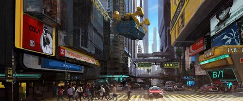 What I Found While Exploring Cyberpunk 2077's Night City - IGN Cyberpunk 2077 City, Cyberpunk 2077 Concept Art, Ville Cyberpunk, Cyberpunk 2020, Future Games, Cyberpunk City, Arte Cyberpunk, Street Kids, The Witcher 3