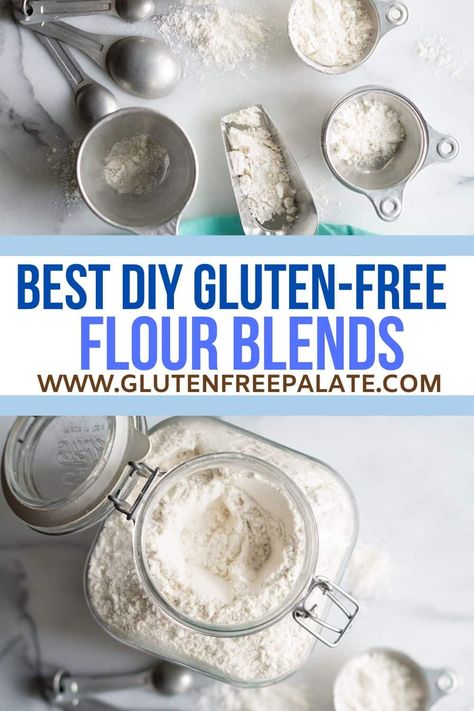 A gluten-free flour blend recipe that is versatile and works well with most gluten-free recipes. I'm sharing information around gluten free flours and my recipe for the best gluten free flour. Diy Gluten Free Flour, Gluten Free Flour Recipe, Gluten Free Bagels, Gluten Free Flour Mix, Easy Gluten Free Desserts, Gf Baking, Gluten Free Flour Blend, Healthy Gluten Free Recipes, Gluten Free Recipes Easy