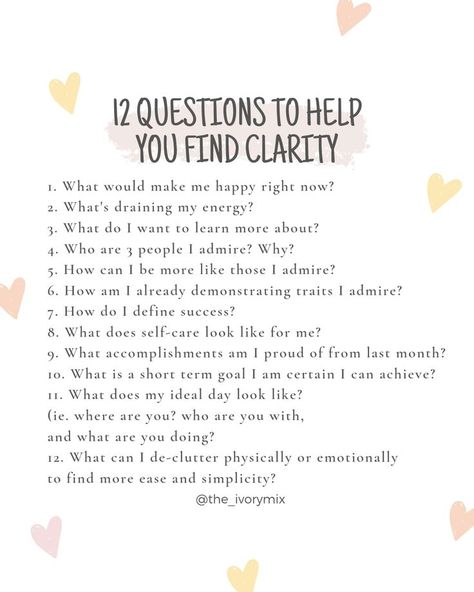 Oct 19, 2019 - I challenge you to JOURNAL THIS 👉 to help get yourself back into alignment with whatever you are struggling with. You can use this to help you with your business or in your life in general. This is MY FAVORITE exercise to do when I’m feeling overwhelmed. When we feel clarity, we experience so much more … What Is My Identity, Self Love Exercises Ideas, Weekend Journal Prompts, Mollycore Aesthetic, Journaling Layout, Cinnamon Bites, Healing Journal, 12 Questions, Healing Journaling