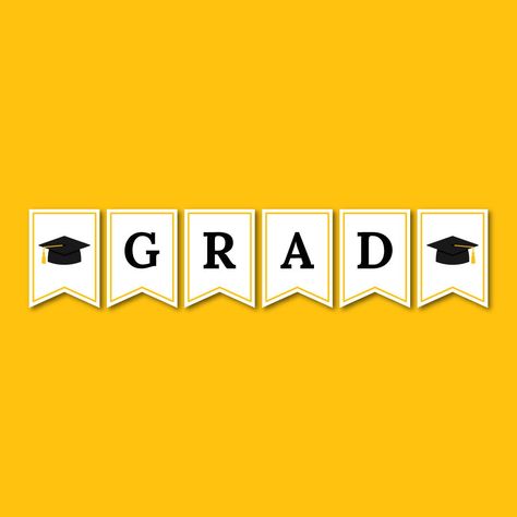 "Celebrate your graduate with this free printable graduation banner. The banner is quick and easy to put together. This banner includes the entire alphabet, numbers from 0 to 9, and two separators featuring graduation caps. This way you can spell anything you want, including the graduate’s name and graduation year. And you can also use this banner for any other event. Simply download the banner, and print it at home or at your local print shop! Enjoy!" Craft Paper Design, Kids Fathers Day Crafts, Recycled Paper Crafts, Paper Party Decorations, Valentine's Day Crafts For Kids, Birthday Party Crafts, Popular Crafts, Thanksgiving Crafts For Kids, Valentine Crafts For Kids