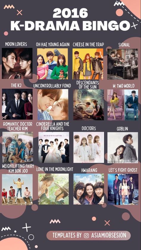 2016 Kdrama List, 2016 Kdrama, Kdrama Bingo, Kdrama 2016, Kdrama List, Kdramas To Watch, Drama List, Korean Drama Series, Korean Drama Romance