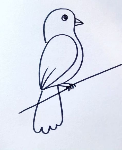 Creative Drawing for kids on Instagram: "Easy and Simple Bird Drawing Ideas #reels #draw #drawing #art" Drawing Ideas Easy Birds, Bird Simple Drawing, Bird Easy Drawing, Drawing Birds Easy, Bird Drawing Ideas, Easy Bird Drawing, Bird Drawing For Kids, Simple Bird Drawing, Birds For Kids