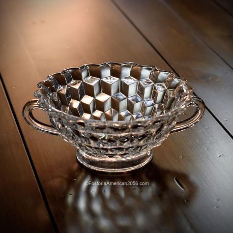 Fostoria American Cream Soup Fostoria American, American Pattern, Cream Soup, Pattern Glass, Centerpiece Bowl, Soup Bowl, Punch Bowl, Bowl, Cream